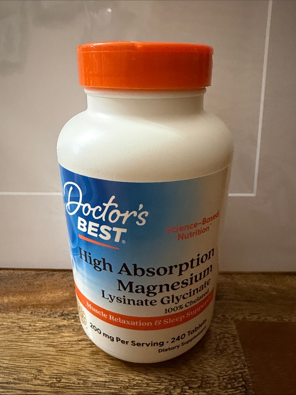 High Absorption Magnesium - White with Orange Cap